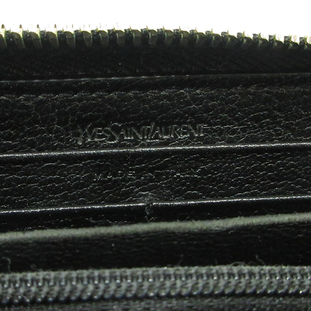 SAINT LAURENT Round Zip Long Wallet Black - Picture 5 of 12